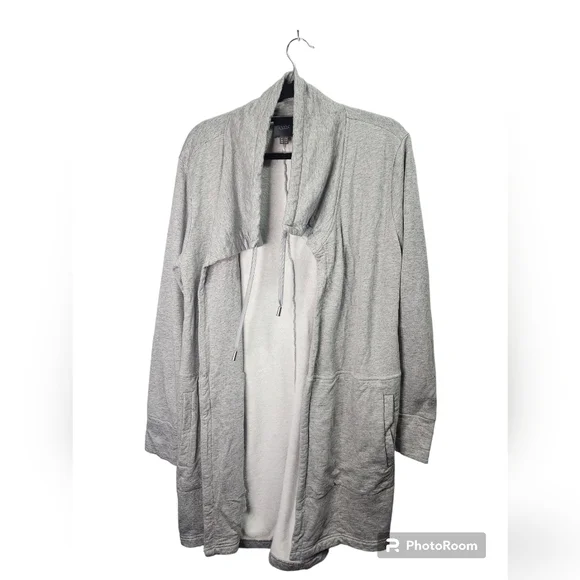 Lysse Active Bamboo Blend Grey Open Front Cardigan sz.S/M - Picture 1 of 7